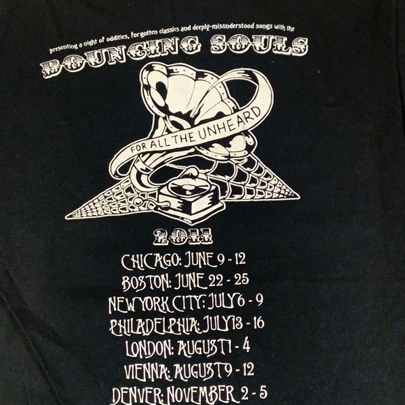 Vintage 2011 The Bouncing Souls Concert T-shirt - Picture 2 of 3